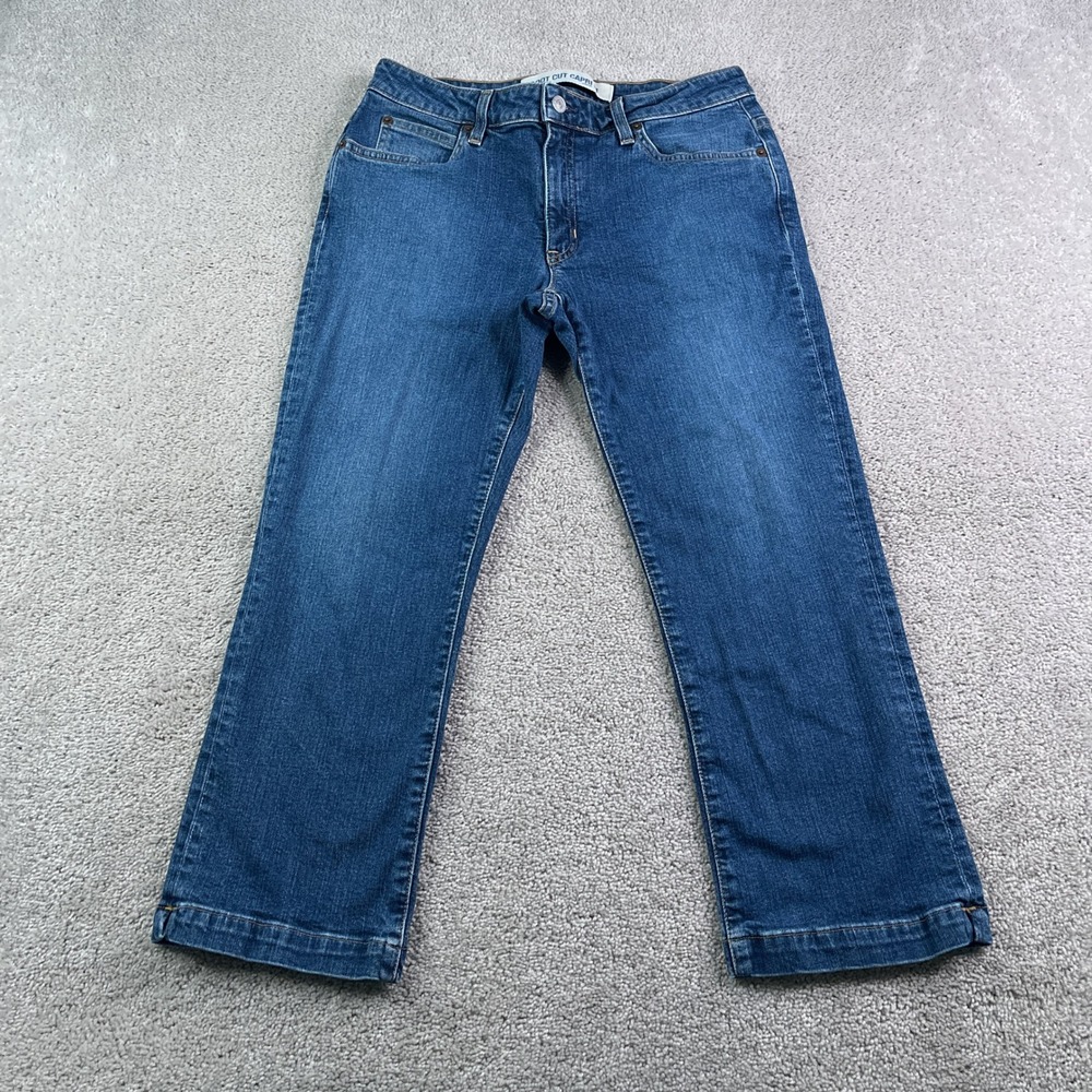 Vintage Gap Jeans Women 8 Regular Blue Boot Cut Capri Stretch Denim Y2K Casual
